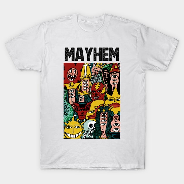 Monsters Party of Mayhem T-Shirt by micibu